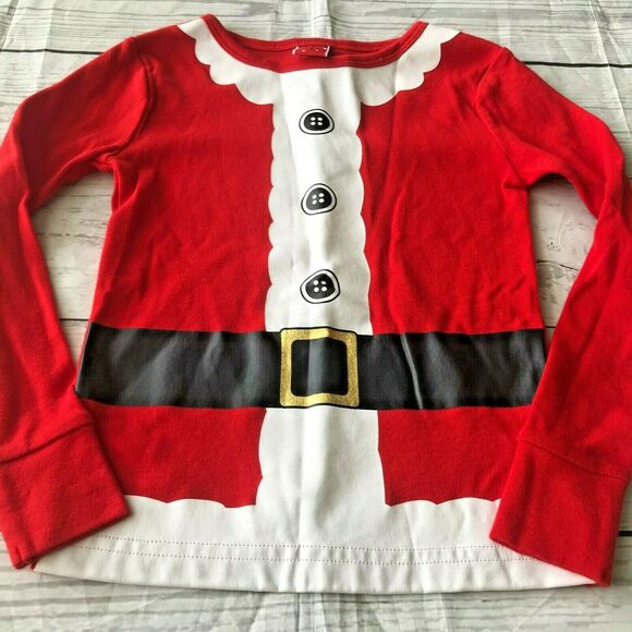 Unbranded Boys Pajama Sleep Top Holiday Santa Clause Christmas Sz 5T - Picture 1 of 6